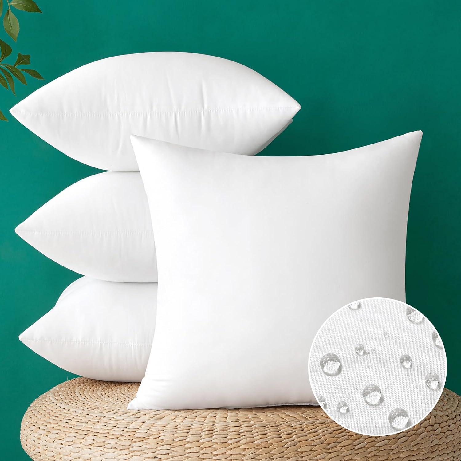 Pillow Insert 18X18 - MIULEE 18x18 Inch Outdoor Pillow Inserts,