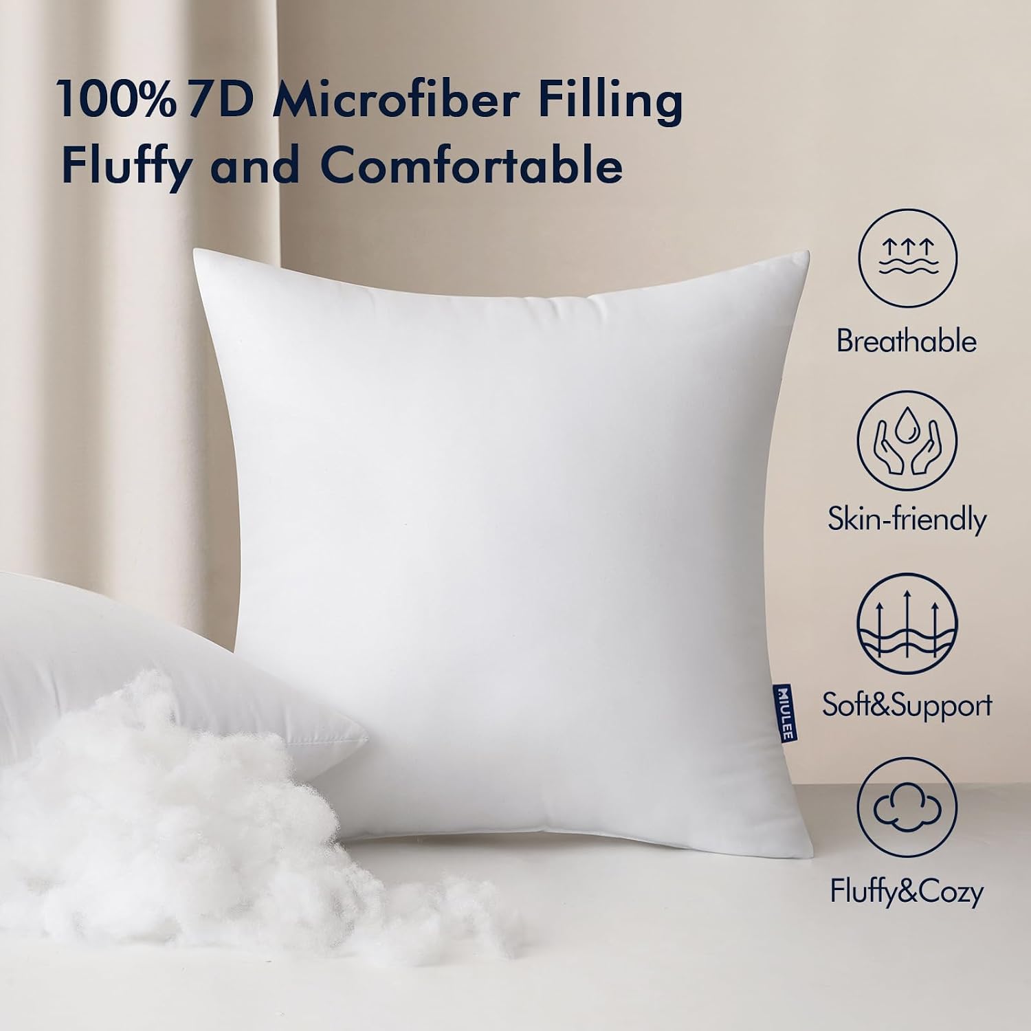 MIULEE 18x18 Inch Outdoor Pill - огляд і ціна Pillow Insert 18X18