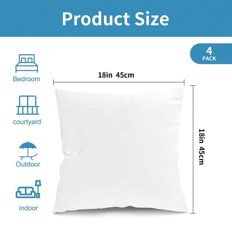 4 Pack Weather Outdoor Pillow  - огляд і ціна Pillow Insert 18X18