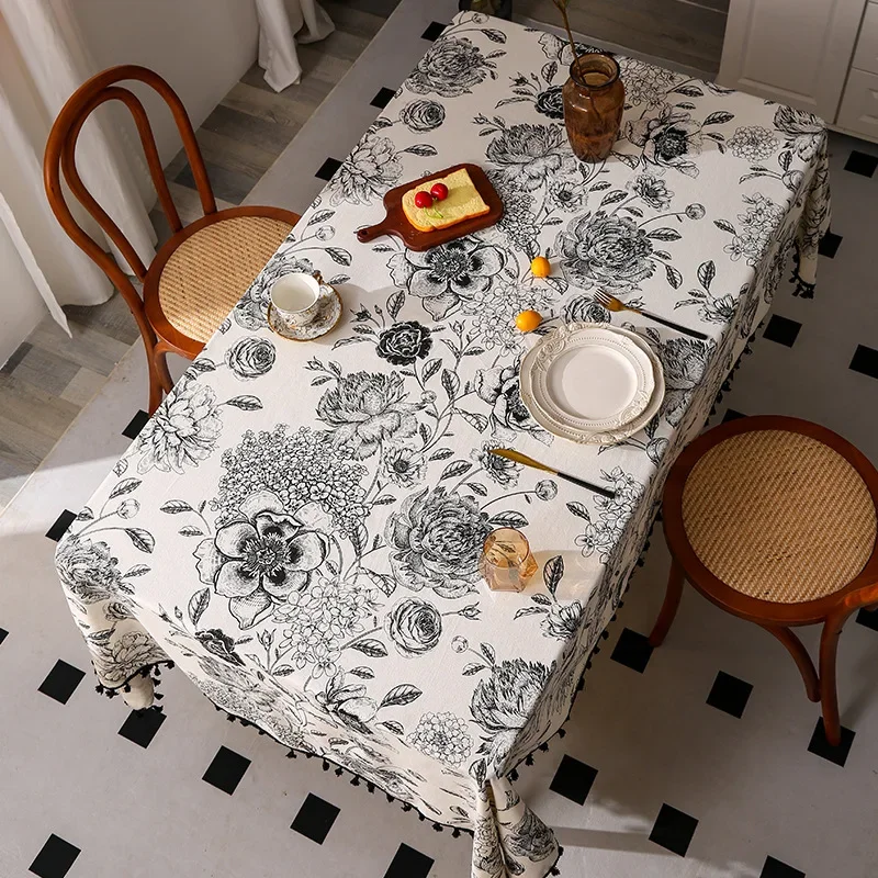 Flower Pattern Tablecloth Hot  - огляд і ціна Home Textiles Sale