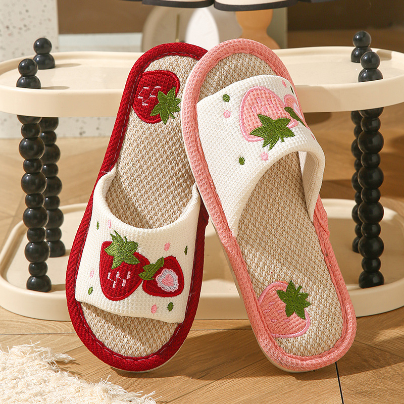 Strawberry Linen Women Slipper - огляд і ціна Home Textile