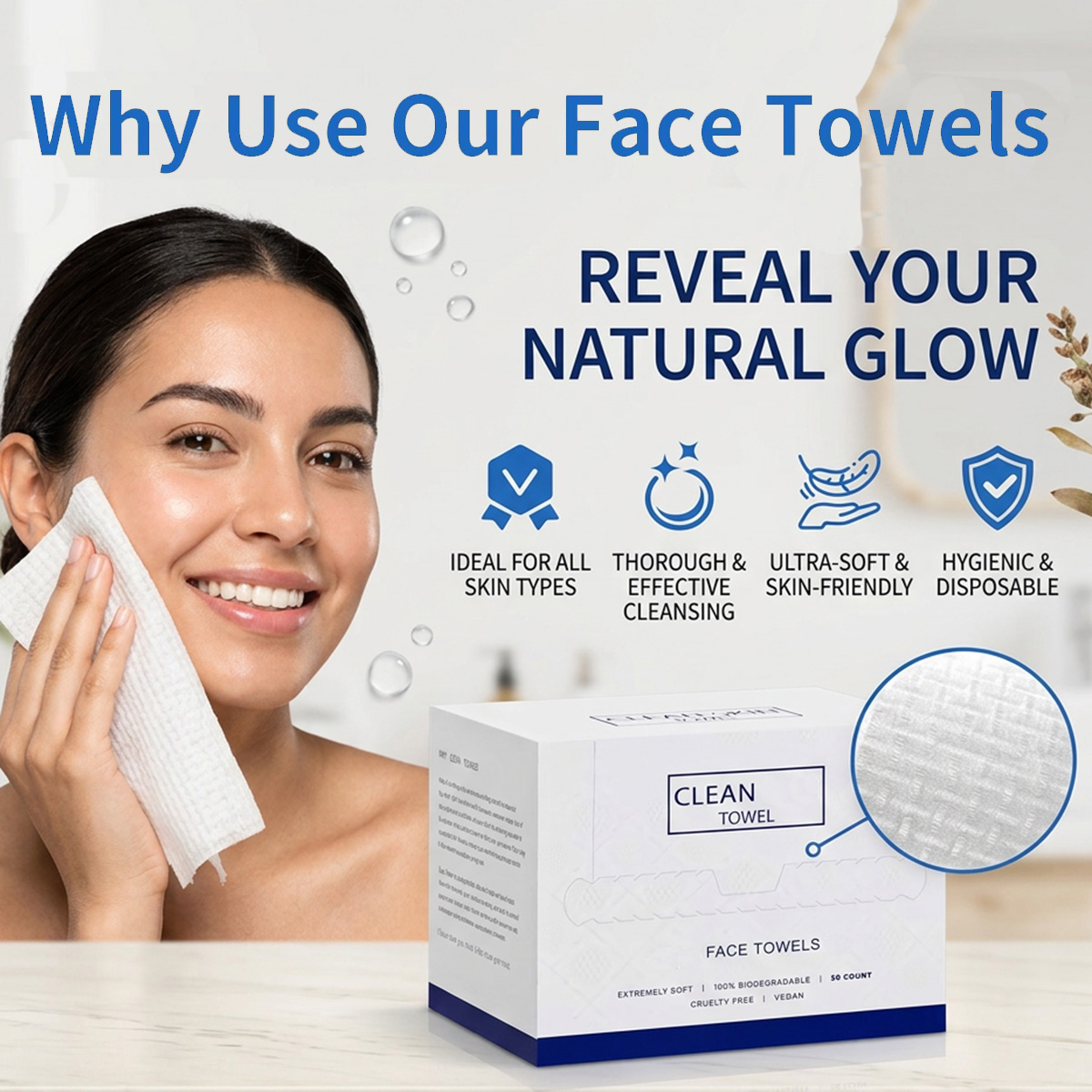 50Pcs/Box Disposable Face Towe - огляд і ціна Home Textiles Face Towel
