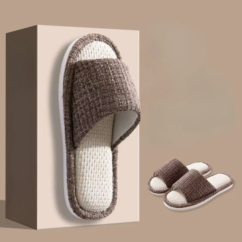 Men Women Linen House Slippers - огляд і ціна Home Textile